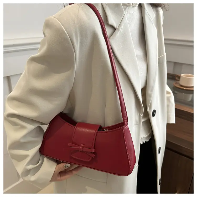 Leopard Print Red Shoulder Bag for Women — feature 14