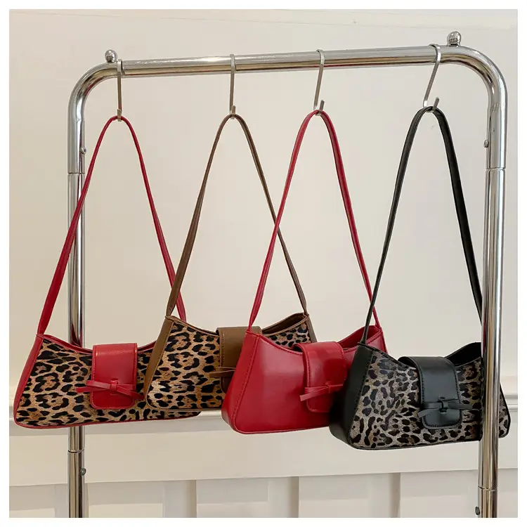 Leopard Print Red Shoulder Bag for Women — feature 20