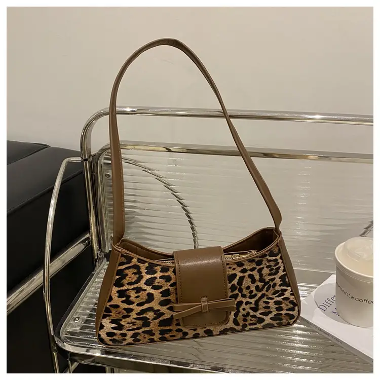 Leopard Print Red Shoulder Bag for Women — feature 21