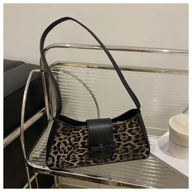 Leopard Print Red Shoulder Bag for Women — feature 22