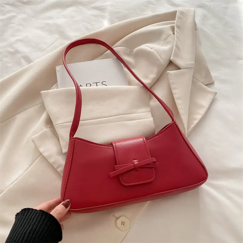 Leopard Print Red Shoulder Bag for Women - Image 2
