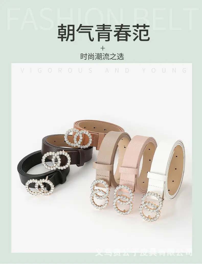 Women's Rhinestone Belt European American Fashion — feature 1