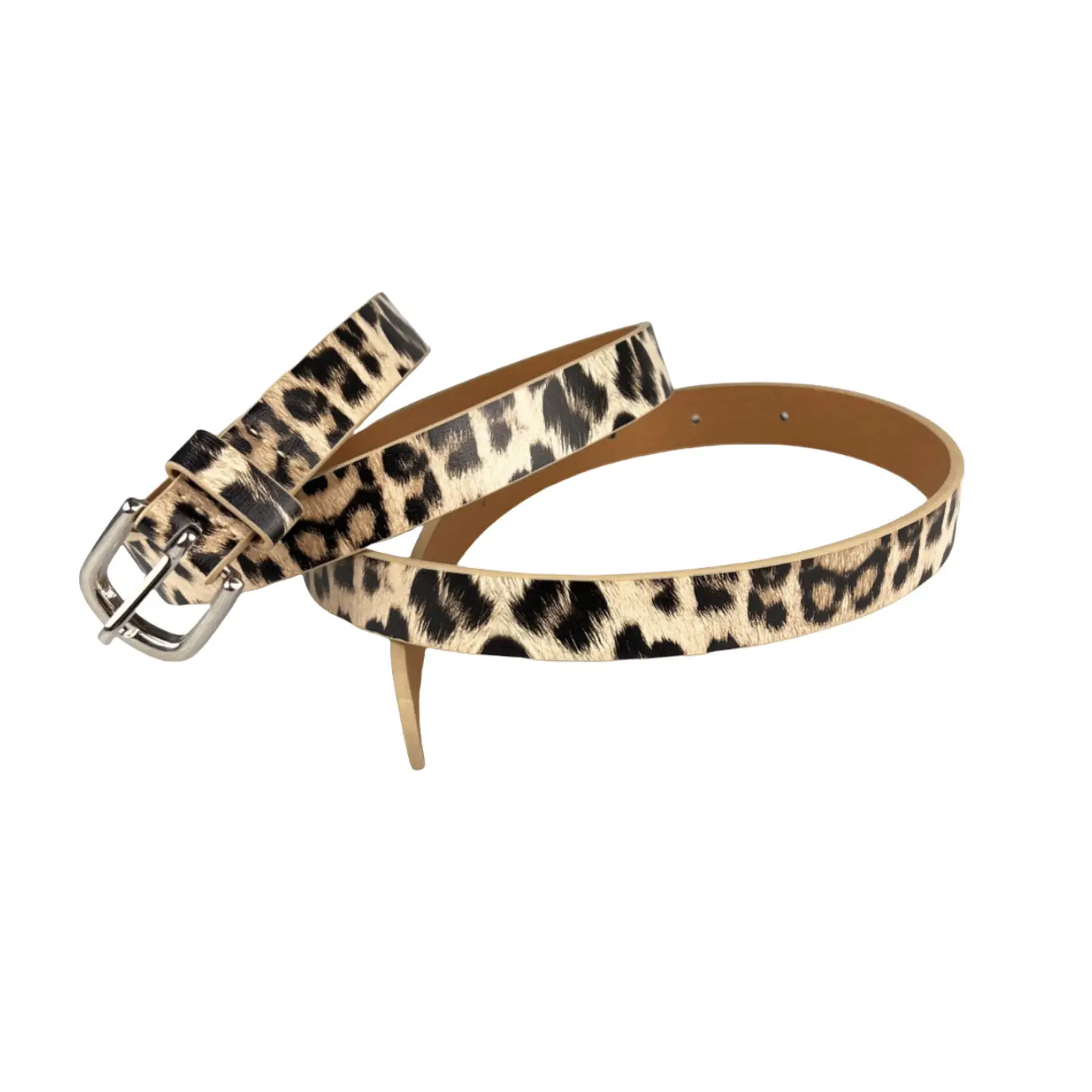 Tiger Leopard Print Unisex Belt with Buckle - Image 4