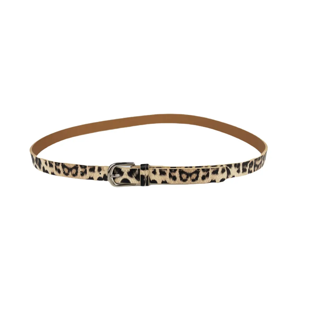 Tiger Leopard Print Unisex Belt with Buckle — feature 3