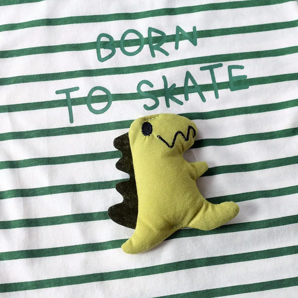 Children Cotton Striped T-Shirt Set Summer Small Medium — feature 6