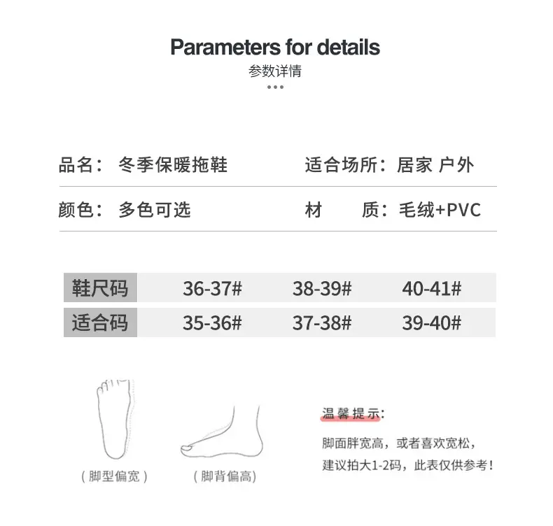 Wholesale cross-border Amazon ins curly open plush cotton slippers for men and women home Europe and the United States indoor fluffy slippers — feature 3