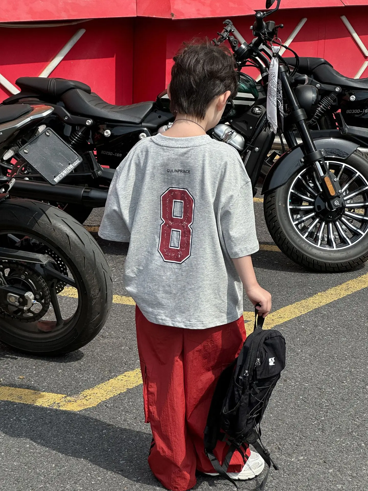 Boys Cotton T-Shirt Red 8 Design Summer Wear - Image 5