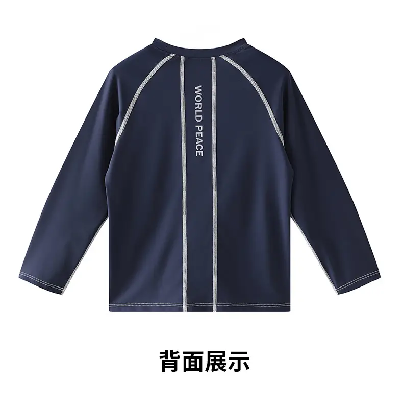 Children's Sunscreen T-Shirt White Long Sleeve — feature 16