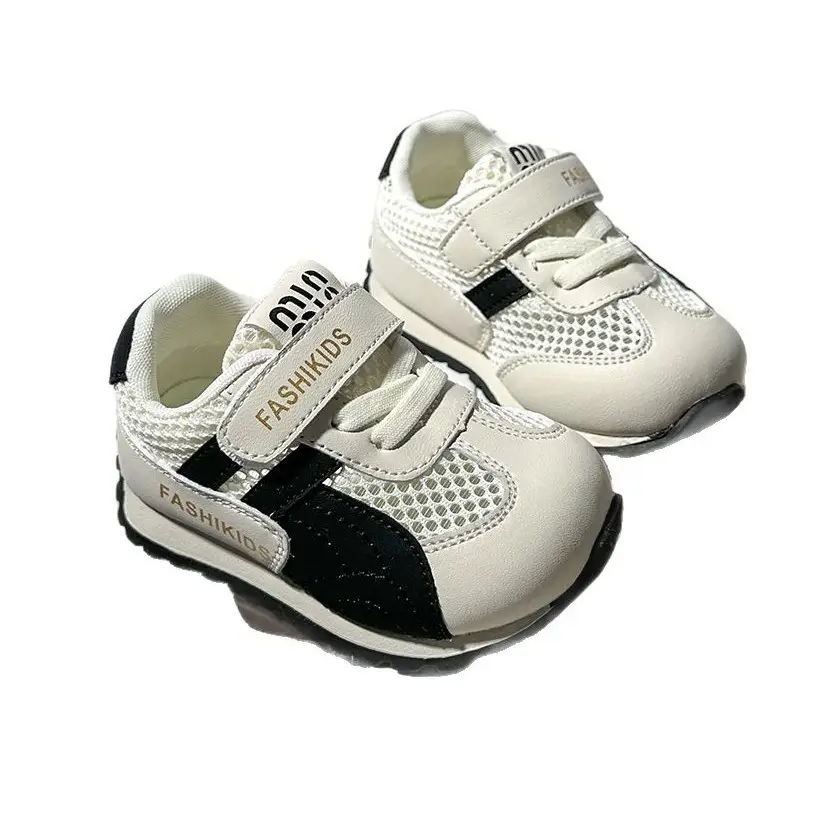 Kids Casual Sneakers White Red Strap Toddler Shoes - Image 7