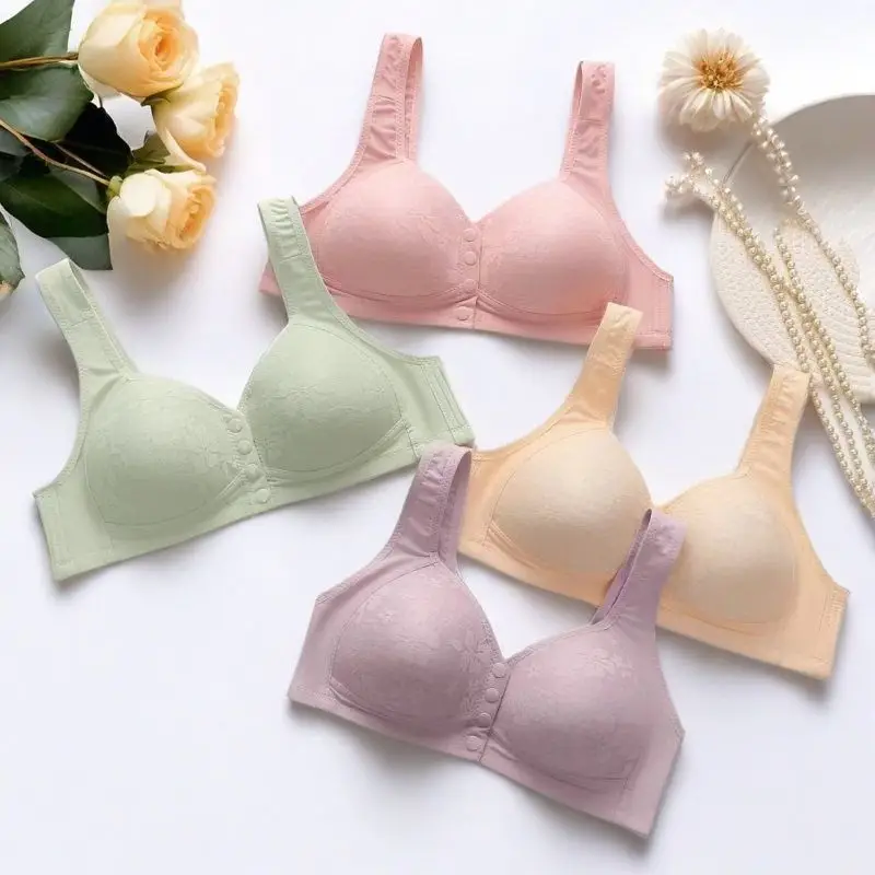 Women's Summer Thin Breathable Vest Bra White — feature 1