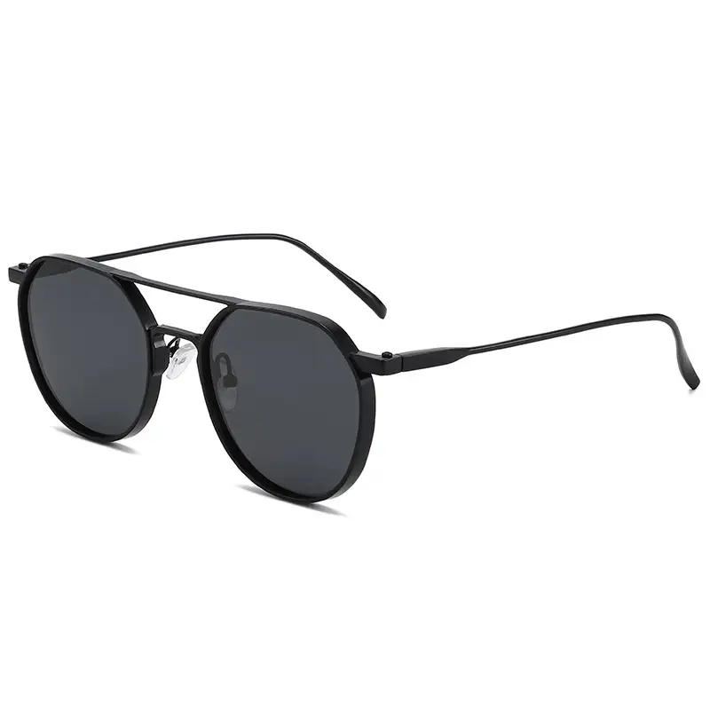 Polarized Sunglasses European American Metal Pilot Toad Large Frame Driving Fishing Glasses - Image 8