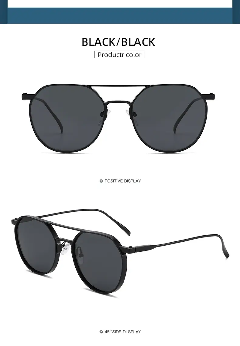 Polarized Sunglasses European American Metal Pilot Toad Large Frame Driving Fishing Glasses β feature 6