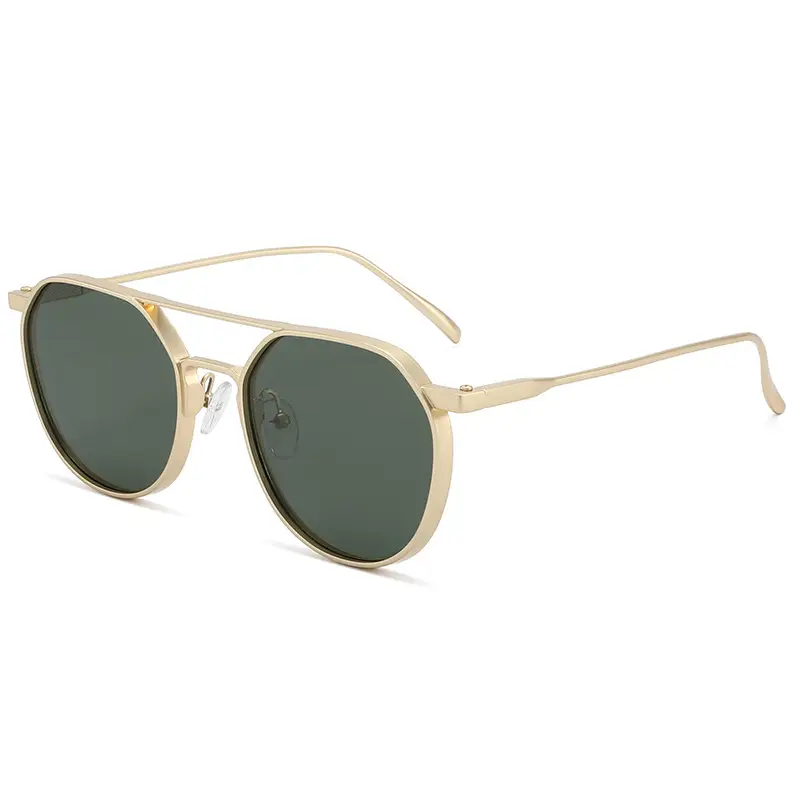 Polarized Sunglasses European American Metal Pilot Toad Large Frame Driving Fishing Glasses - Image 2