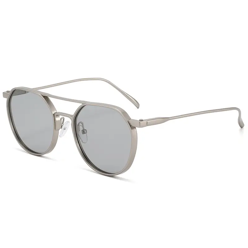 Polarized Sunglasses European American Metal Pilot Toad Large Frame Driving Fishing Glasses - Image 3