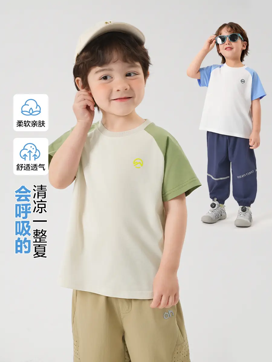 Right European Boys T-Shirt Shorts Set Summer 2025 - Image 3