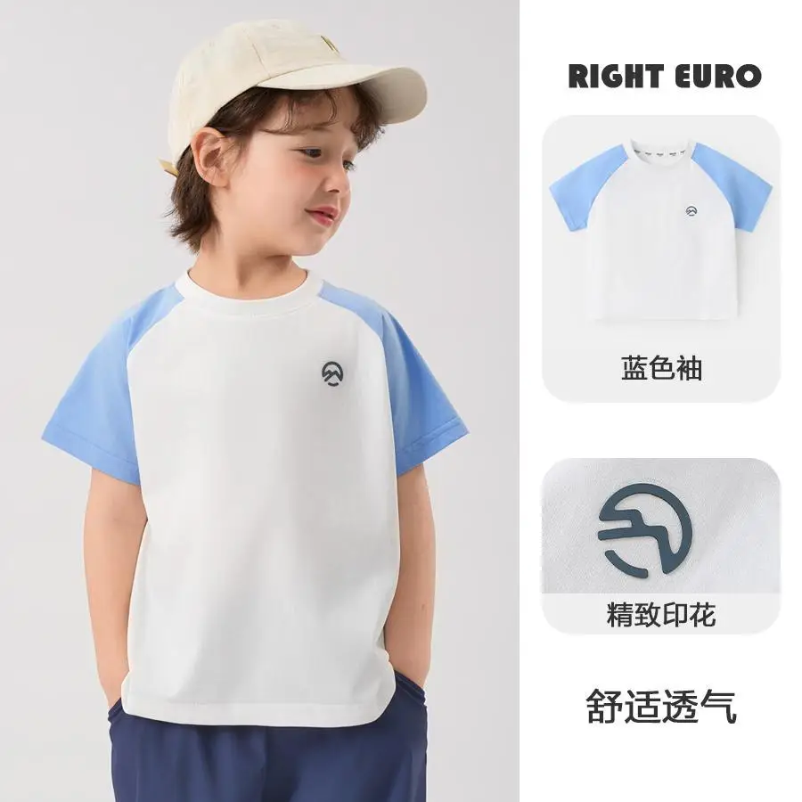 Right European Boys T-Shirt Shorts Set Summer 2025 - Image 2
