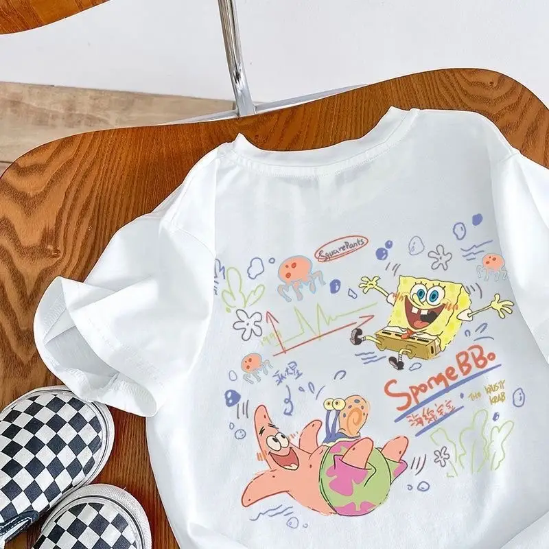 Boys Girls Cartoon Pink Cotton Summer Top Small Medium - Image 2