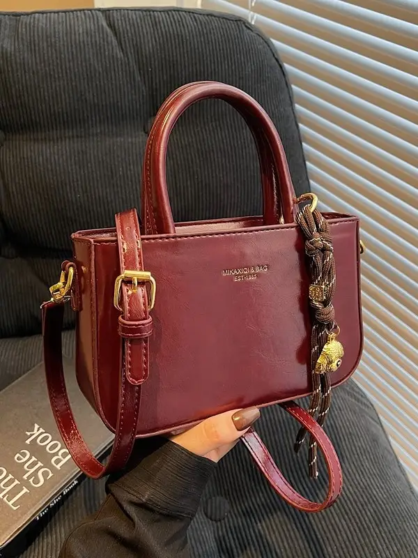 Women Shoulder Crossbody Bag Red Leather 2025 - Image 15