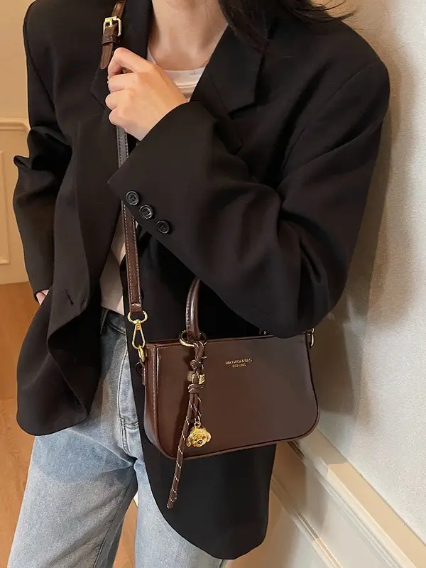 Women Shoulder Crossbody Bag Red Leather 2025 - Image 18