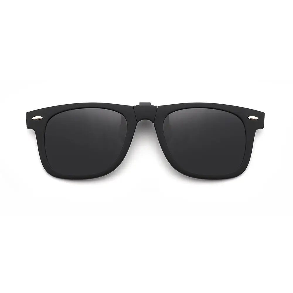 2026 Foldable Anti-UV Clip-On Sunglasses Black - Image 12