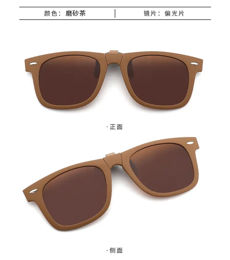 2026 Foldable Anti-UV Clip-On Sunglasses Black β feature 14