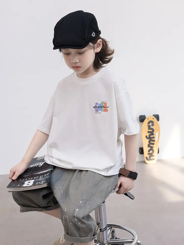 Boys T-shirt Summer 2025 Half Sleeve Stylisness - Image 7