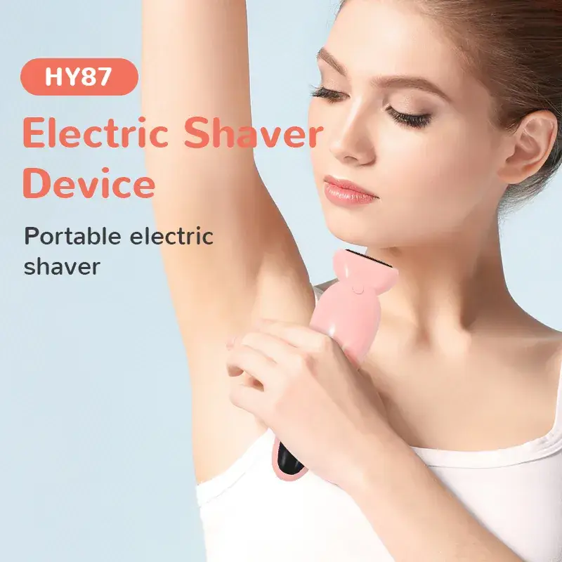 Women's Pink Electric Shaver with USB Cable - Image 3