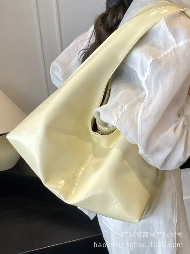 Women's Large Capacity Yellow Saffron Tote Bag - Image 4