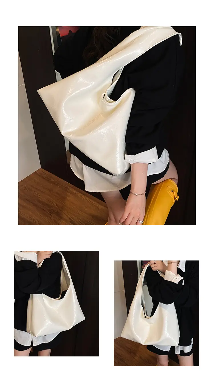 Women's Large Capacity Yellow Saffron Tote Bag — feature 11