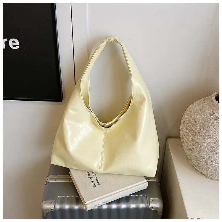 Women's Large Capacity Yellow Saffron Tote Bag — feature 20