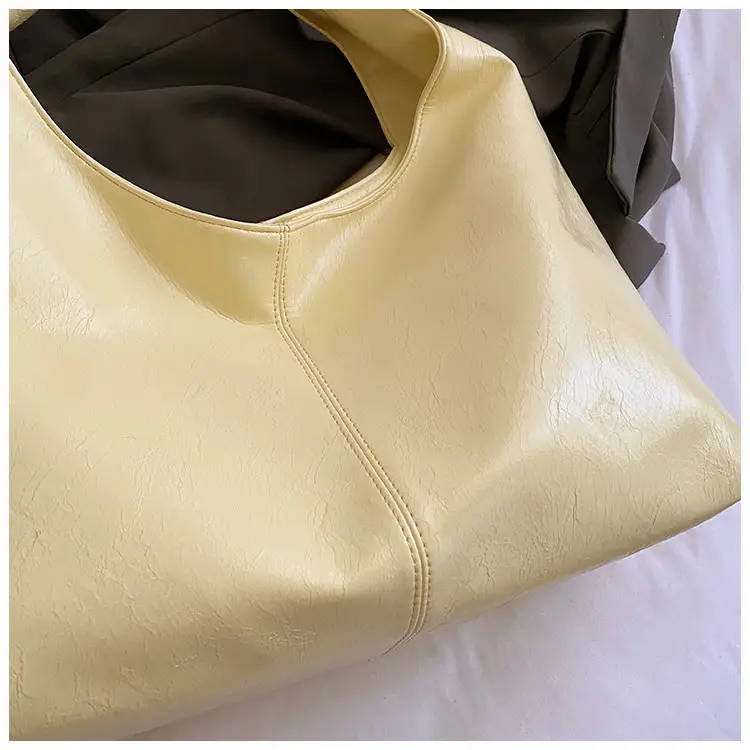 Women's Large Capacity Yellow Saffron Tote Bag — feature 4