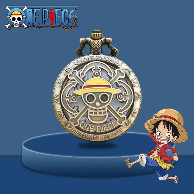 Pirate Skull Quartz Pocket Watch for Kids