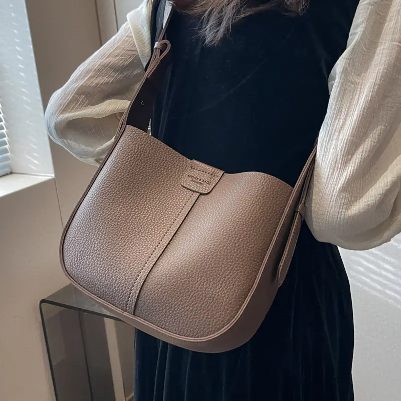 Beige Textured Crossbody Bag for Women 2025 - Image 8