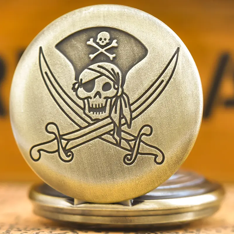 Bronze Resin Classic Skull Pocket Watch Quartz — feature 10