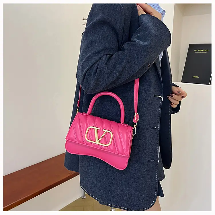 Pink LV-Branded Underarm Bag for Women — feature 12