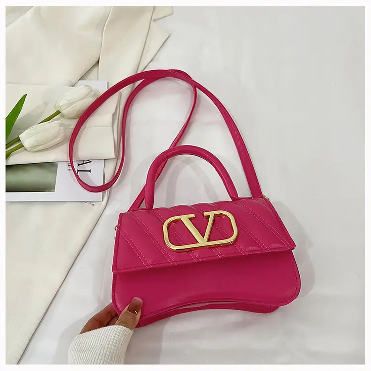 Pink LV-Branded Underarm Bag for Women - Image 4