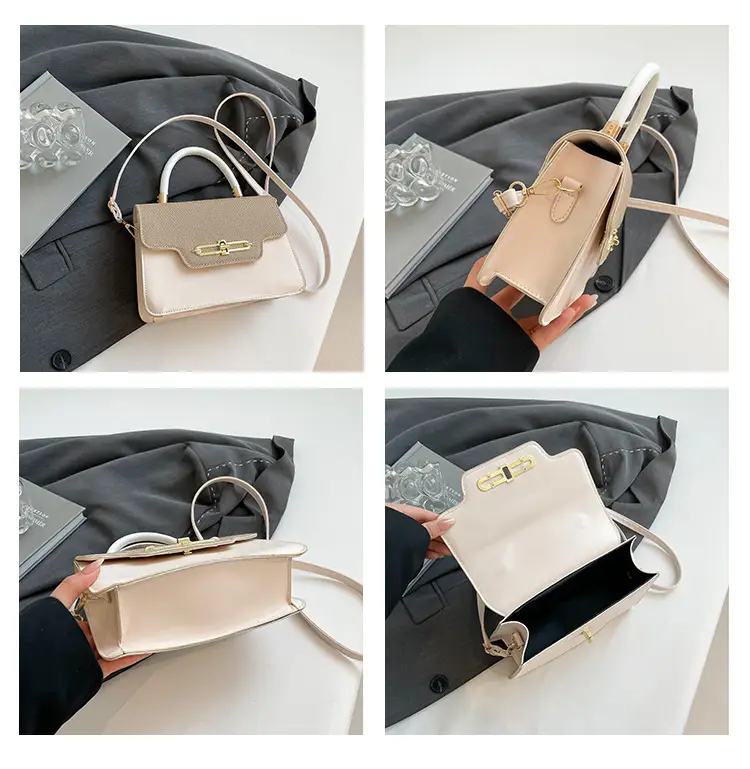 Light Blue Lock Chain Shoulder Bag for Women — feature 10