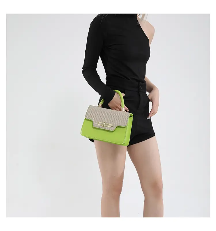 Light Blue Lock Chain Shoulder Bag for Women — feature 14