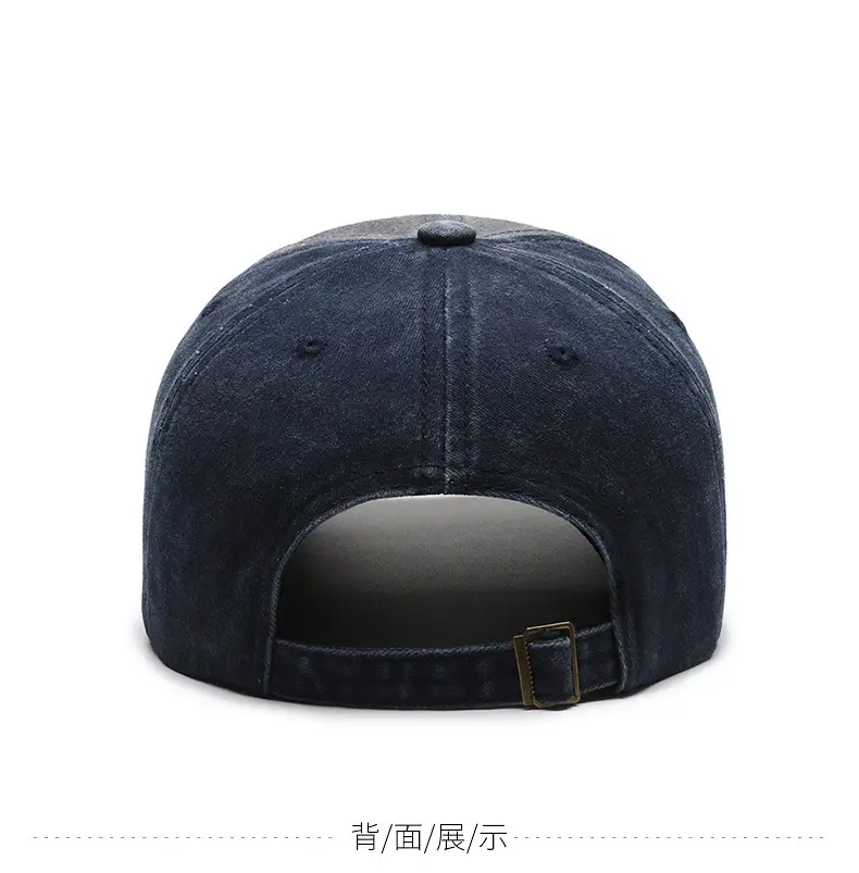 Men's Four Seasons Washed Baseball Cap with Hip Hop Embroidery — feature 8