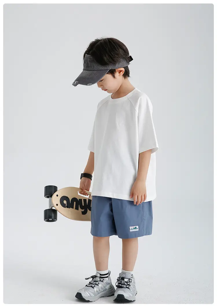 2026 Summer Korean Style Pure Cotton Printed T-Shirt for Boys — feature 10