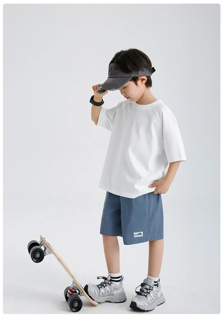 2026 Summer Korean Style Pure Cotton Printed T-Shirt for Boys — feature 11