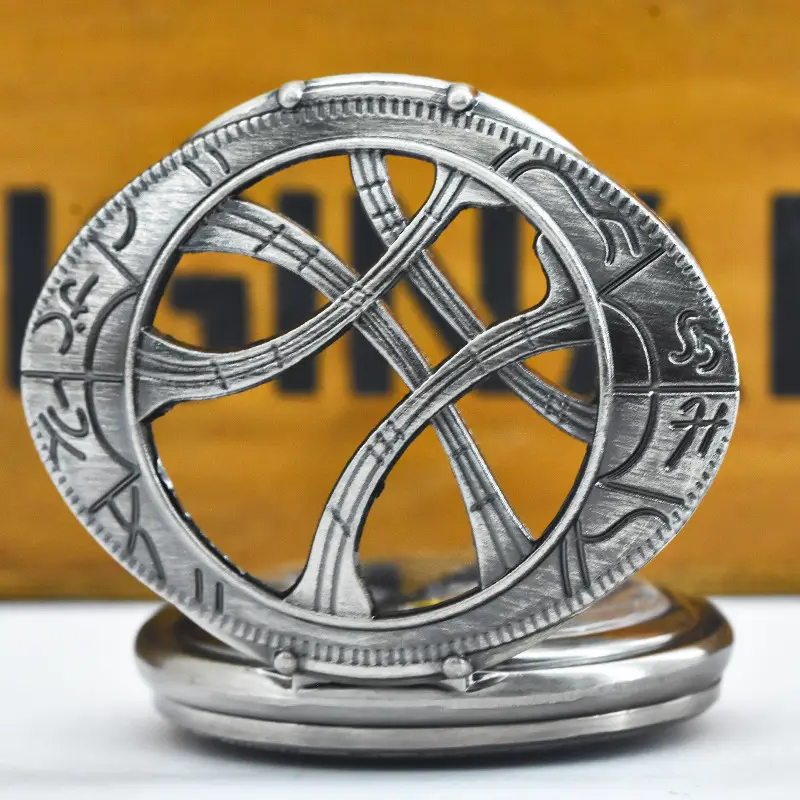 Retro Cut Out Pocket Watch Necklace Style Large Digital Watch — feature 8