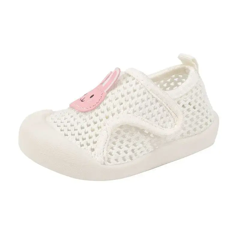 2025 Baby Net Shoes Radish Rabbit Soft Bottom Mesh Breathable Spring Summer 1-3Y
