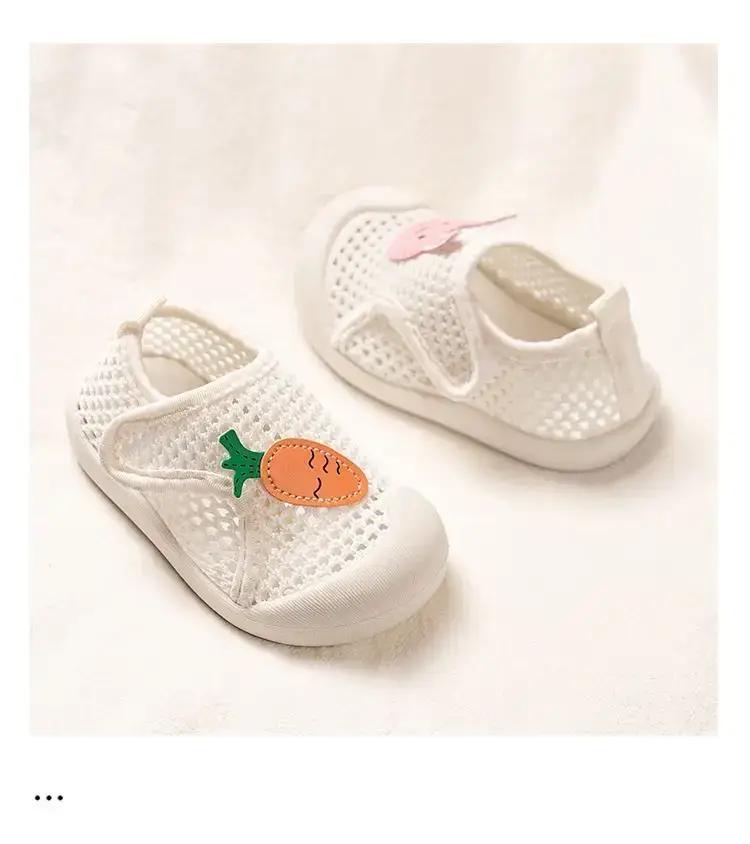 2025 Baby Net Shoes Radish Rabbit Soft Bottom Mesh Breathable Spring Summer 1-3Y — feature 15