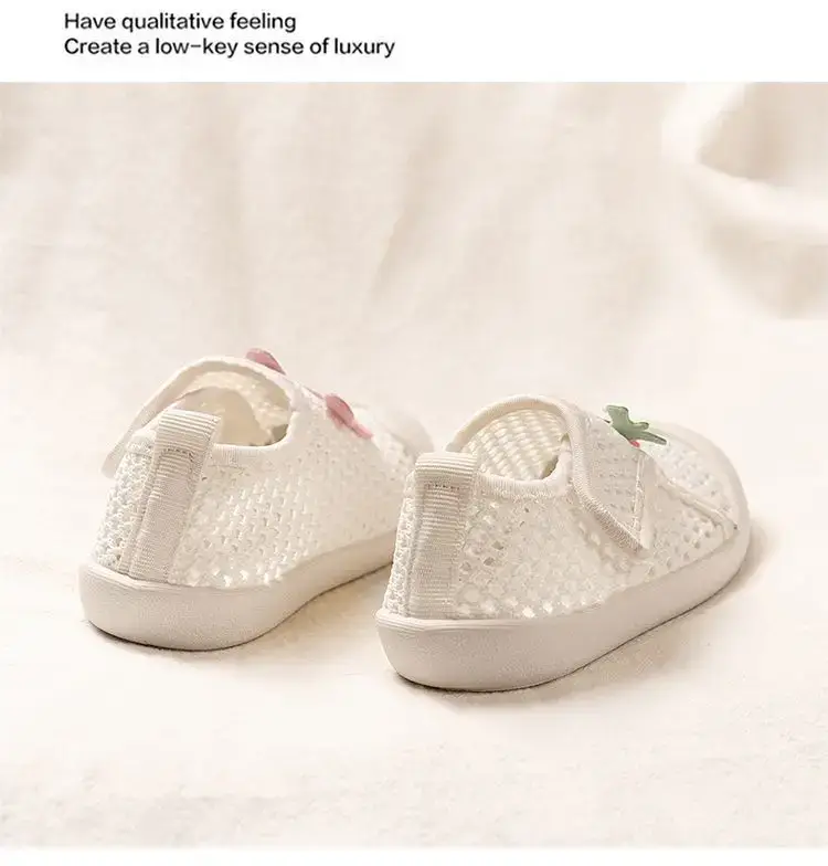 2025 Baby Net Shoes Radish Rabbit Soft Bottom Mesh Breathable Spring Summer 1-3Y — feature 17