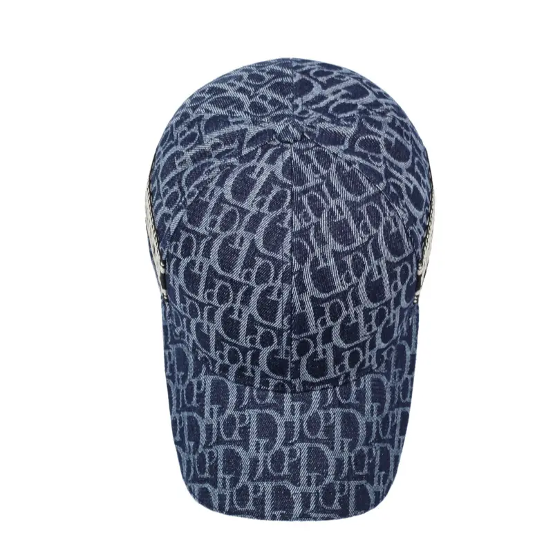 Men Women Blue Letter Suncap Cap Spring Summer - Image 5