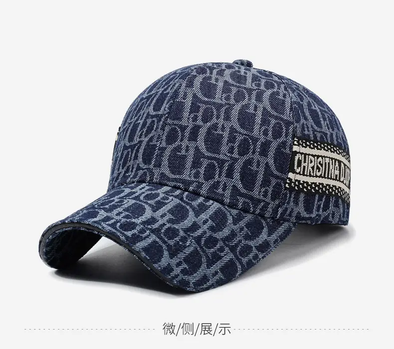 Men Women Blue Letter Suncap Cap Spring Summer — feature 10