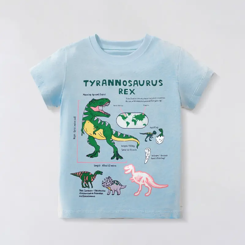 2025 Cartoon Animal T-Strips for Boys Summer Wear - Image 2
