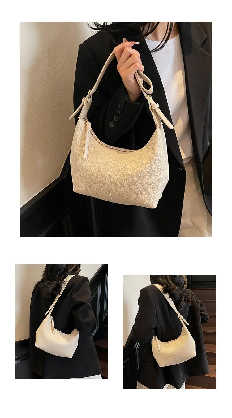 White Korean Style New Dumpling Bag for Women — feature 12