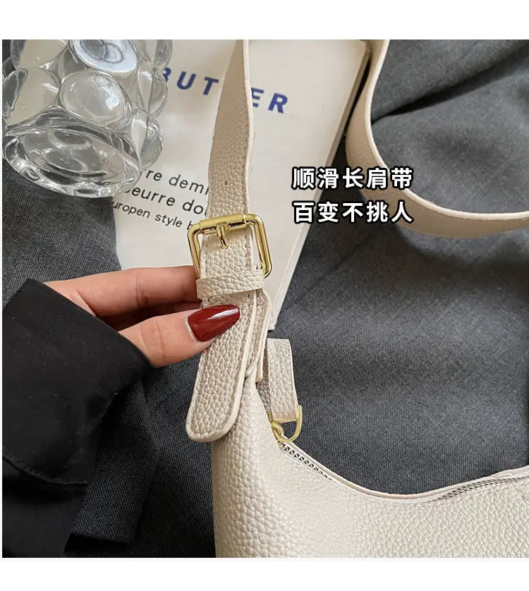 White Korean Style New Dumpling Bag for Women — feature 3